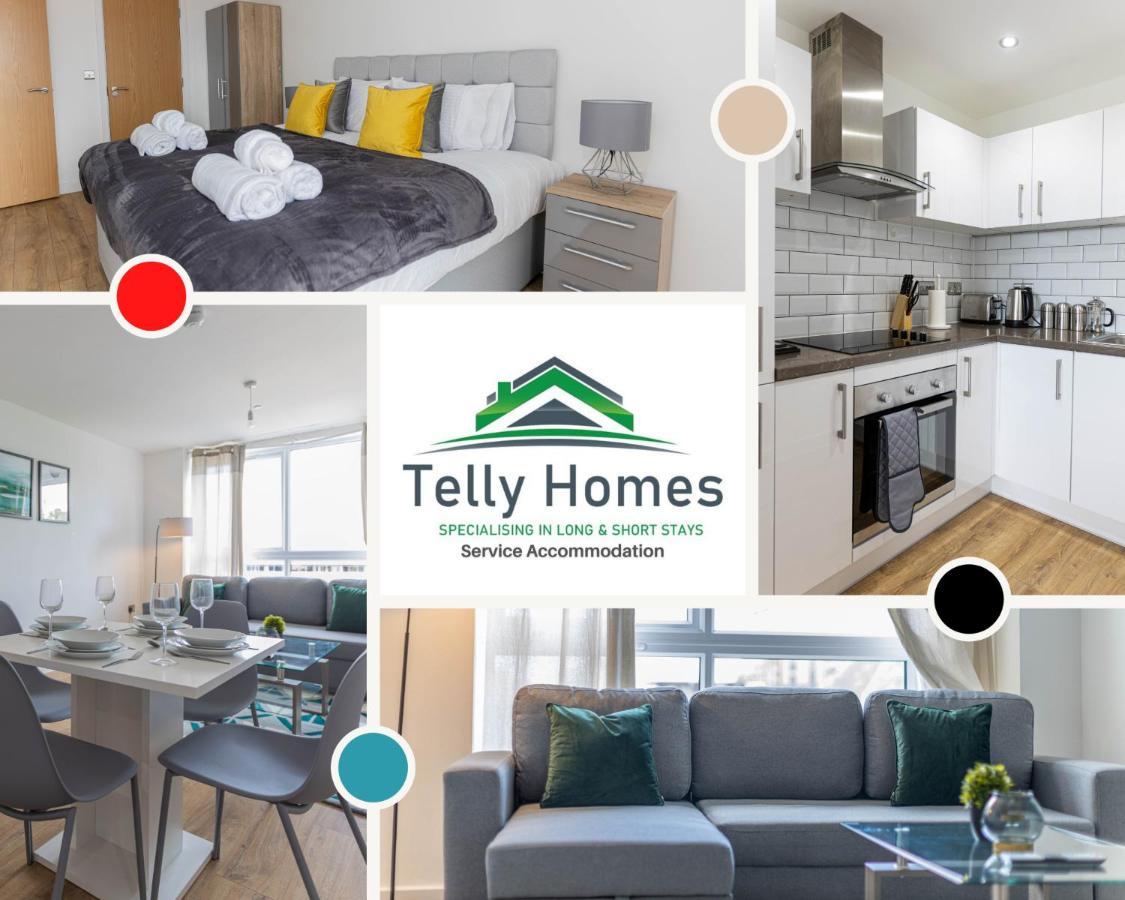 5 Percent Off Weekly And 20 Percent Off Monthly Bookings - Marigold Unit At Telly Homes Limited Birmingham City Centre -2 Bedroom Apartment, Free Wifi Exterior foto